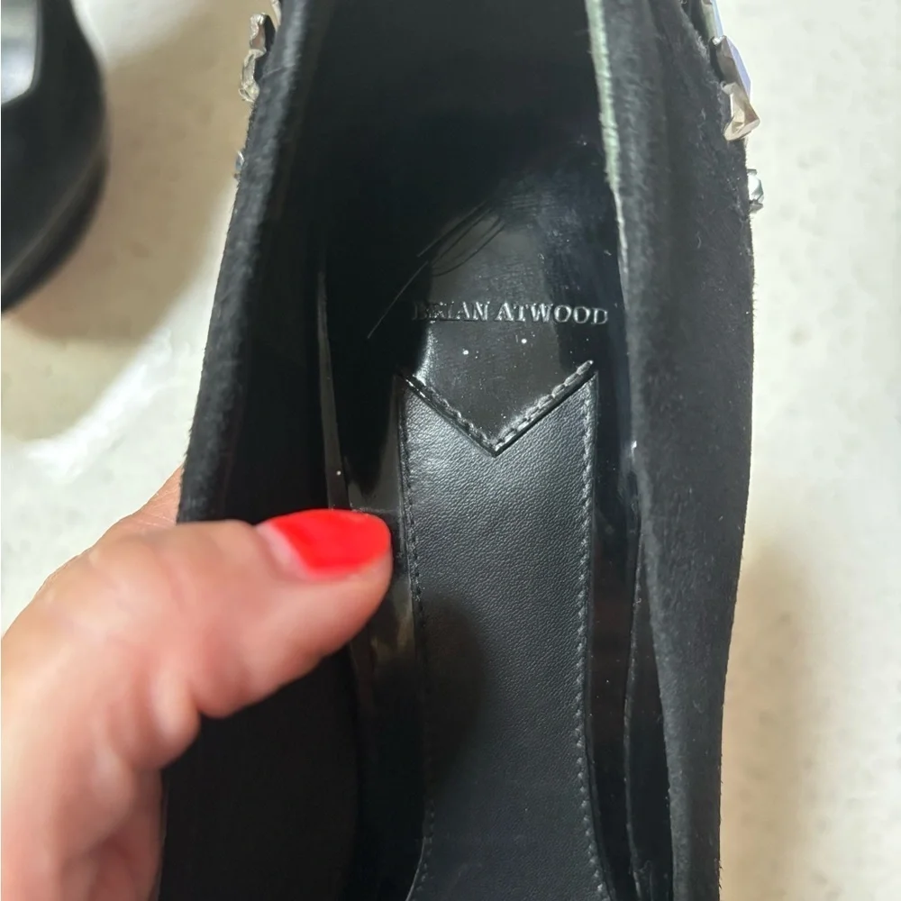 B Brian Atwood Ferranta Jeweled Pumps. Size 6.5